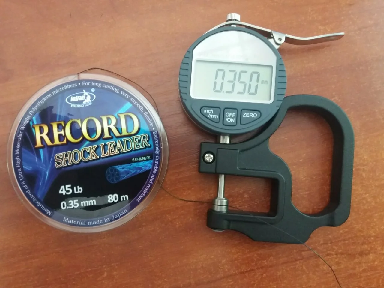 Katran Fishing Line Shock Leaders Braided Record 45lb 0,35 80m - Imagen 3