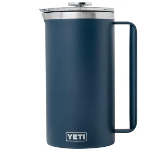 Yeti Rambler French Press 64oz Twist-To-Lock Lid, Navy Blue, presa francesa térmica, 1.9L