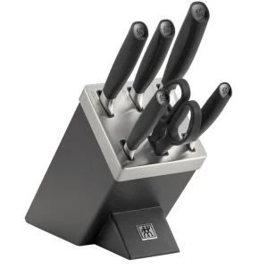 Zwilling All Star 1022568, juego de 7 cuchillos con bloque de cuchillos, antracita/negro