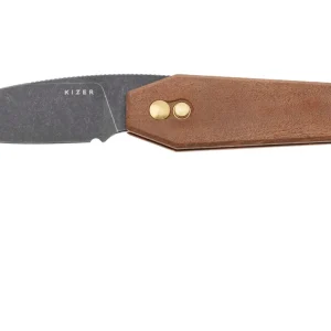 Kizer Tomb V3692A4, Black Nitro-V, Mkuruti Wood navaja, diseño de Bradley Diaz