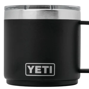 Yeti Rambler Stackable Mug 14oz Mag Slider Lid, Black, taza térmica apilable con tapa, 414 ml