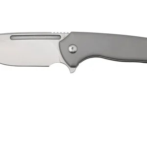 Artisan Cutlery Trux 1861G-GY, Stonewashed S35VN, Gray Titanium navaja, diseño de Ferrum Forge