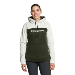 Trangoworld SUDADERA POPPI V02 VERDE OSCURO/CRUDO