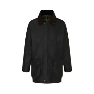 Chaqueta encerada Oxford Blue Countryman Wax Black