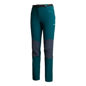 Trangoworld PANT. LARGO LAUZERTE VERDE OSCURO/GRIS