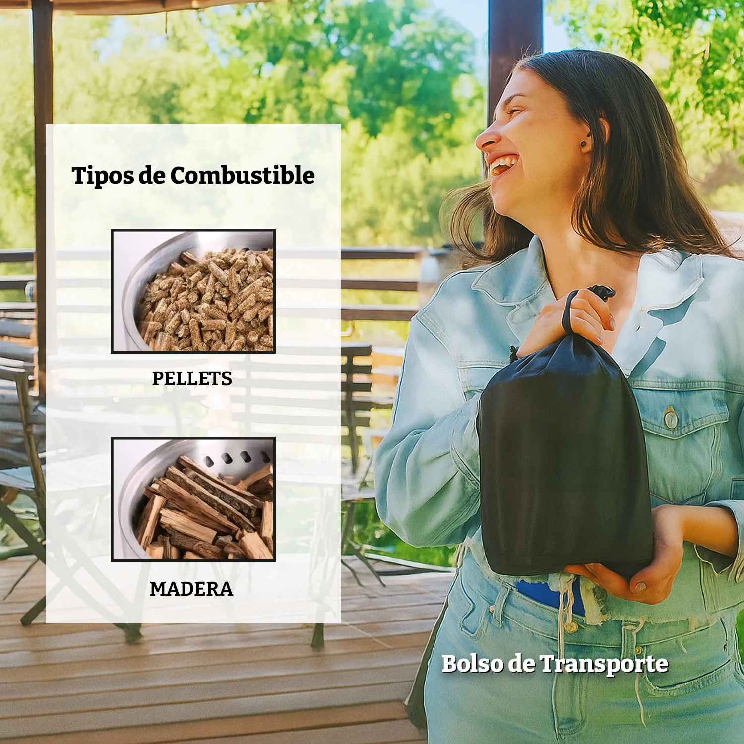 Brasero Sobremesa Sin Humo Fireboss Tabletop 22 cm Silver - Imagen 7