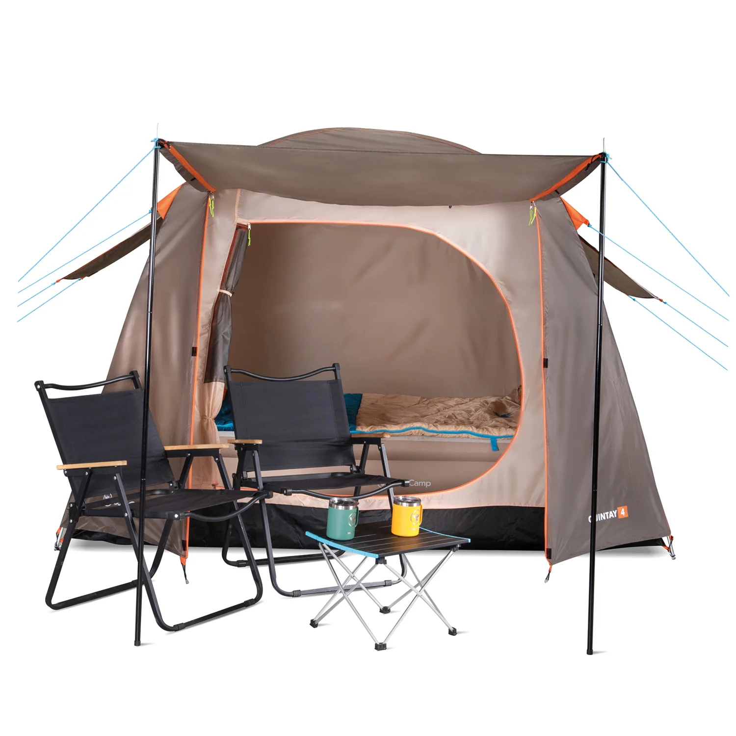 Carpa Camping Quintay 4 Personas 3000 Mm Cubre Techo Largo - Imagen 3