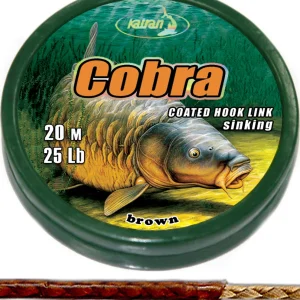 Katran Fishing Line Coated Braided Hook Links Cobra 25lb 20m