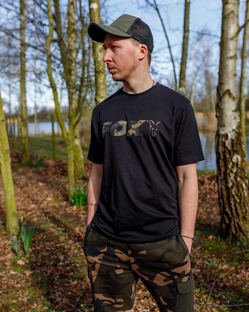 Fox Camiseta Black Camo Logo-L