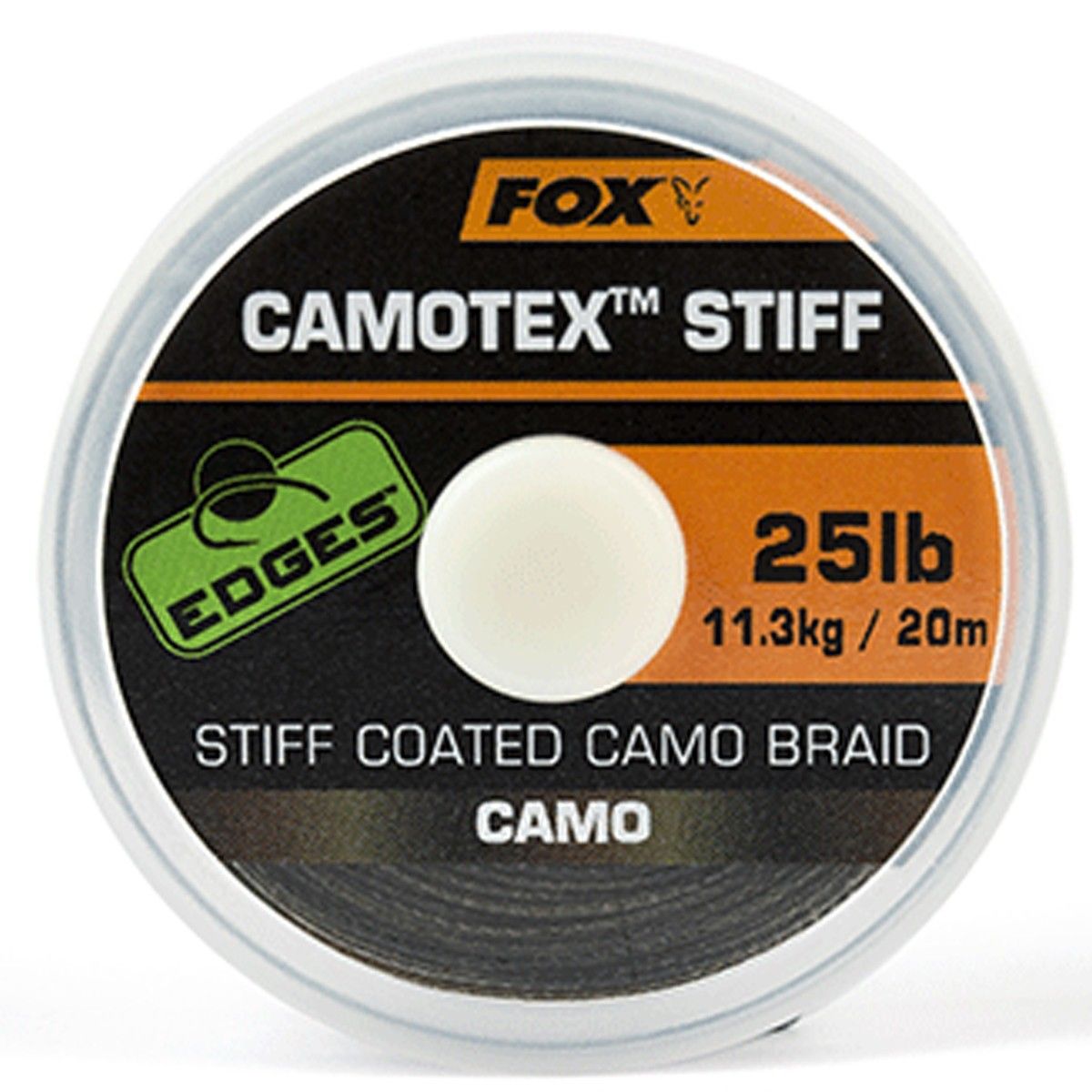 Fox Edges Camotex Stiff Coated Camo Braid 25lb 11,3kg 20m