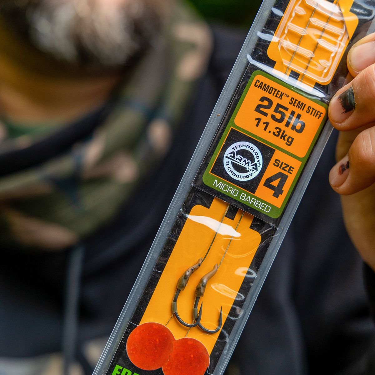 Fox Edges Curve Short Camotex Semi Stiff Nº6 20lb x2 - Imagen 4