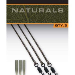 Fox Edges Naturals Submerged Lead Free Leaders 40lb 18.1kg x3