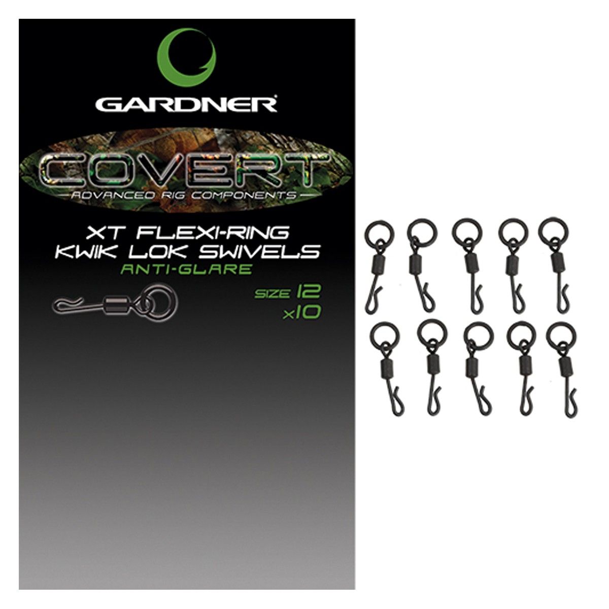 Gardner Covert XT Flex-Ring Kwik Lok Swivels Nº12