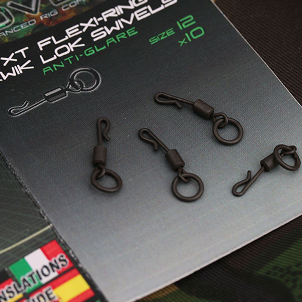 Gardner Covert XT Flex-Ring Kwik Lok Swivels Nº12 - Imagen 4
