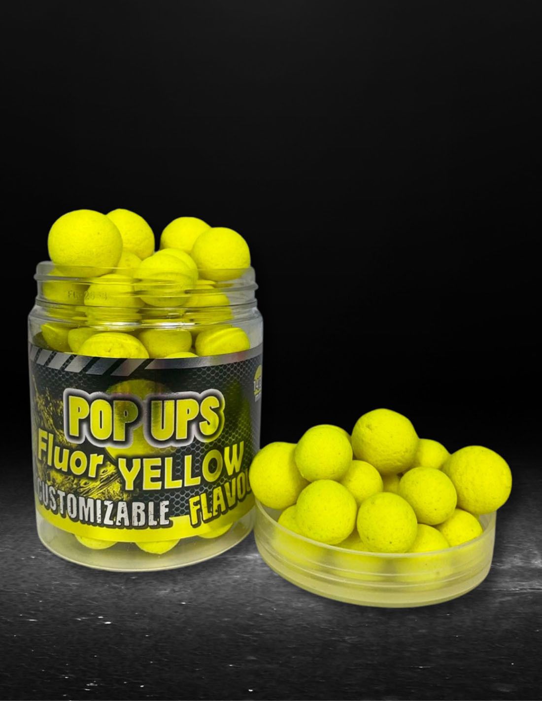 Pro Elite Baits Pop Ups Customizable Flavours Fluor Yellow 14.20mm - Imagen 2