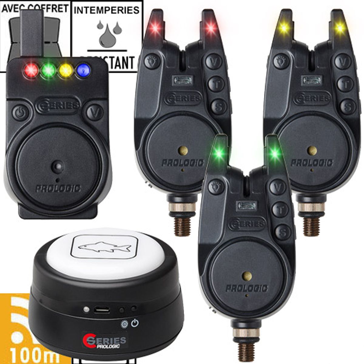 Prologic C-Series Set de Alarmas 3+1+1 Rojo-Verde y Amarillo - Imagen 2