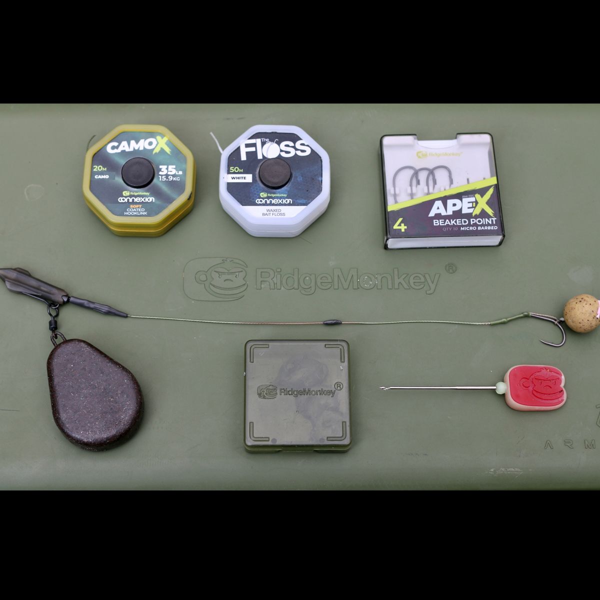 RidgeMonkey Connexion CamoX Soft Coated Hooklink 35lb - Imagen 4