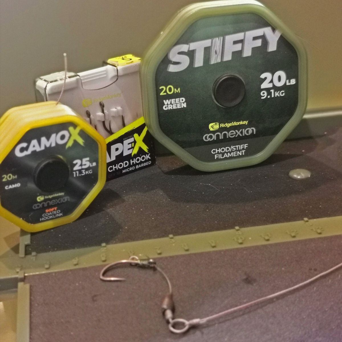 RidgeMonkey Connexion CamoX Soft Coated Hooklink 35lb - Imagen 5