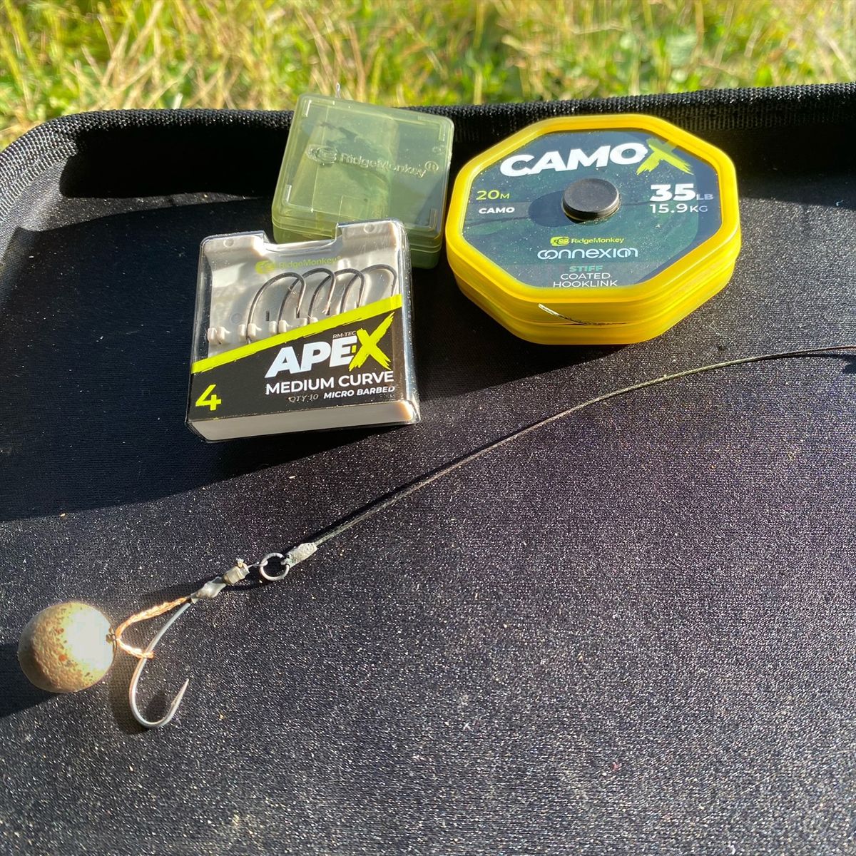 RidgeMonkey Connexion CamoX Soft Coated Hooklink 35lb - Imagen 6