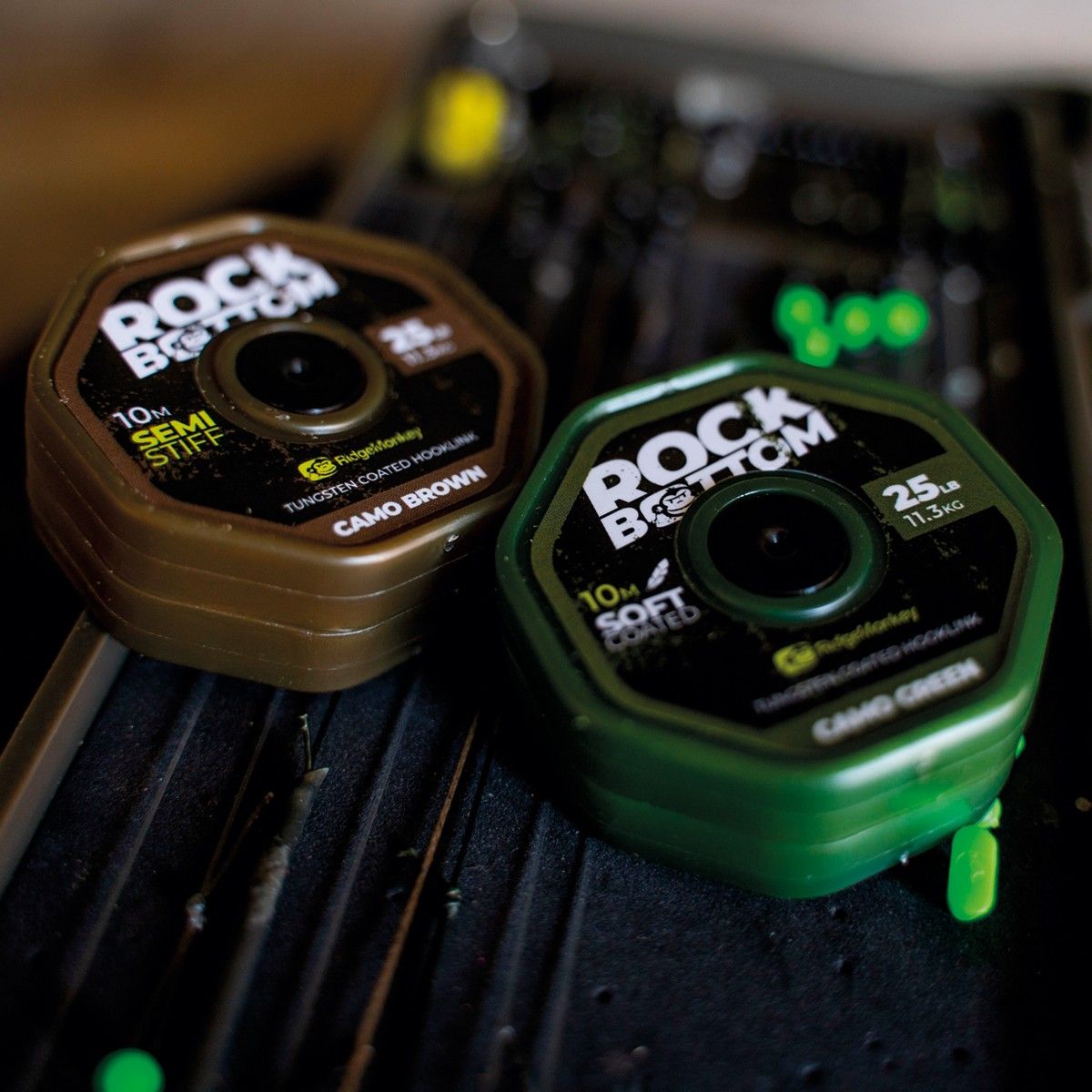 RidgeMonkey RM-Tec Rock Bottom Tungsten Coated Soft Camo Green 25lb