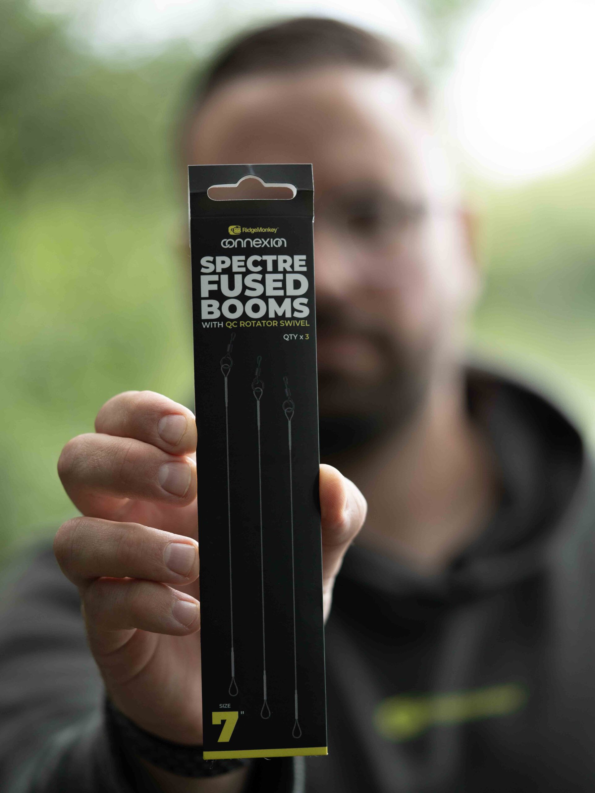 RidgeMonkey Spectre Fused Booms with QC Rotator Swivel 7” 18cm - Imagen 2