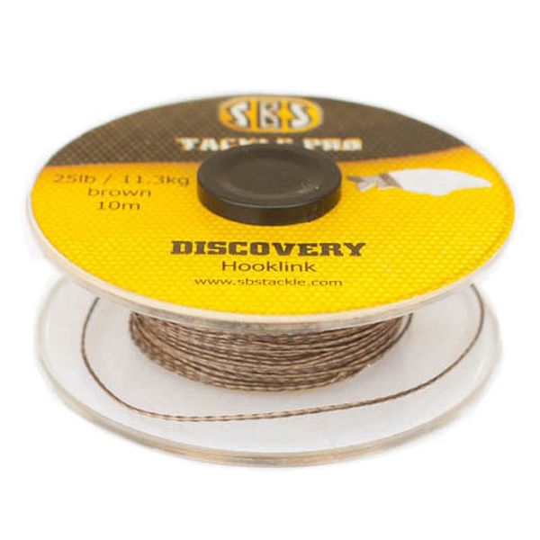 SBS Discovery Hooklink 25lb Brown 10mtr - Imagen 3