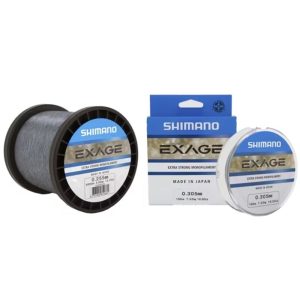 Shimano Mainline Linea Exage 0.405mm 12.9kg 1000m Stee grey