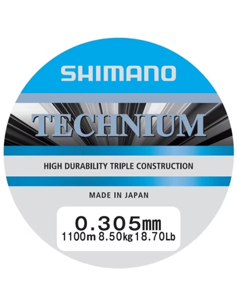Shimano Mainline Linea Technium 0.305mm 8.5kg 1100m grey - Imagen 3