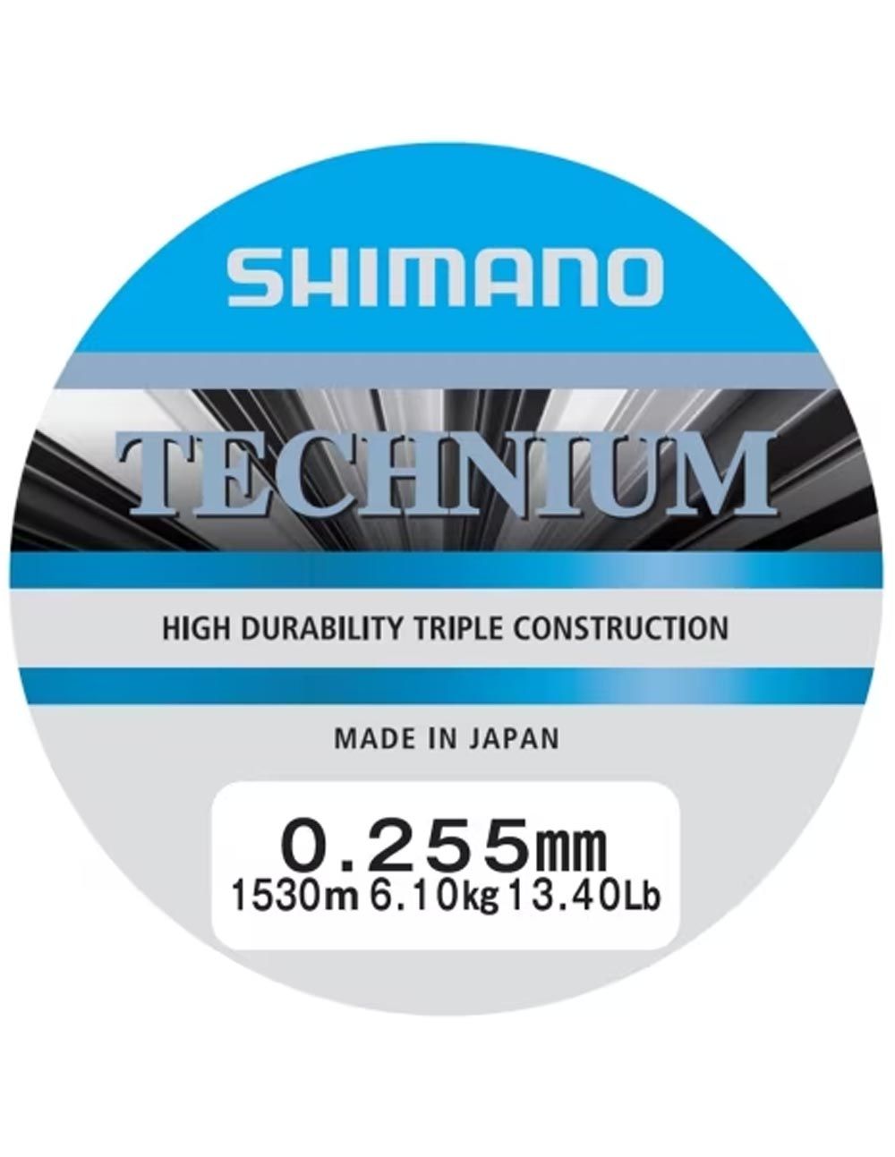 Shimano Mainline Linea Technium 1530m 0.255mm 6.1kg grey - Imagen 2