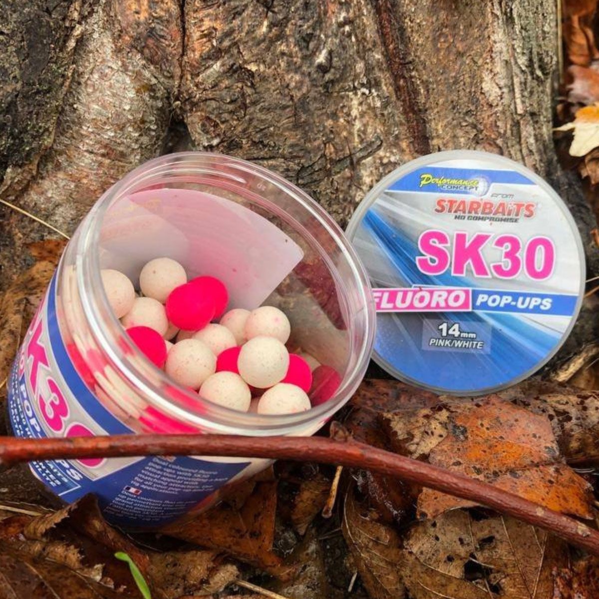 Starbaits SK30 Bright Rosa/Blanco 14mm 50gr - Imagen 3