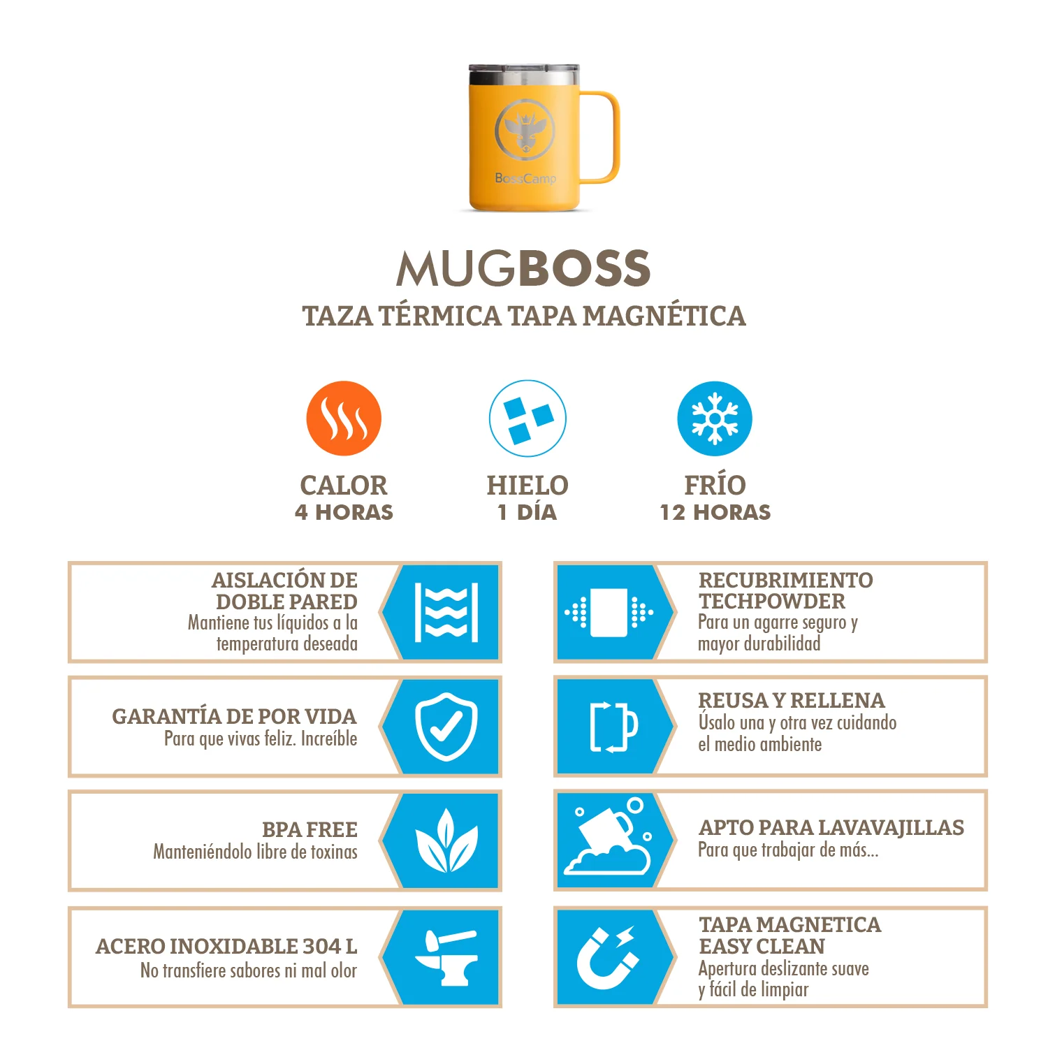 Taza Térmica Tapa Magnetic Slider 350 Ml - Imagen 6