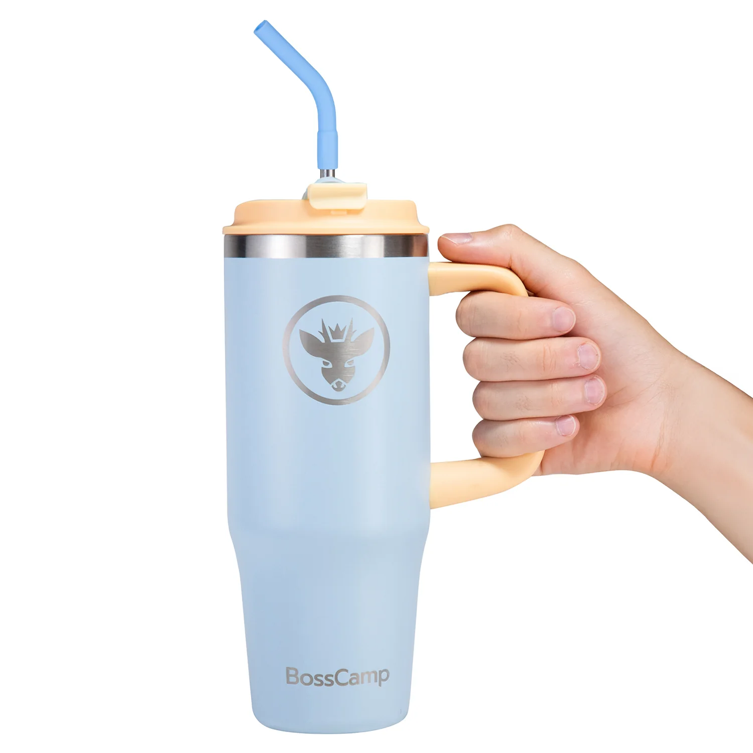 Vaso Térmico Tumbler Mug Termo BossCamp 1000ml Tapa 2 en 1 Cielo - Imagen 4