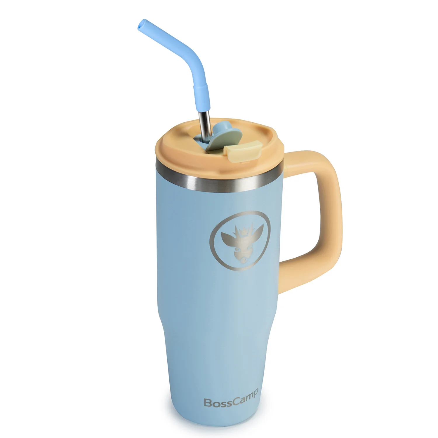 Vaso Térmico Tumbler Mug Termo BossCamp 1000ml Tapa 2 en 1 Cielo - Imagen 5