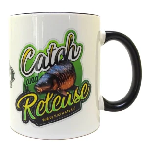 Katran Fishing Line Mug ( White With Black )