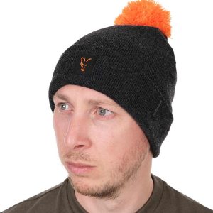 Fox Gorro Bobble Negro-Naranja