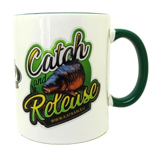 Katran Fishing Line Mug ( White With Green  )