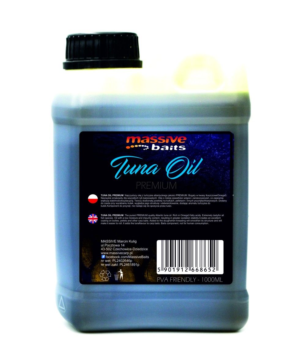 Massive Baits- Tuna Oil Premium 1000ml (Aceite de atún)
