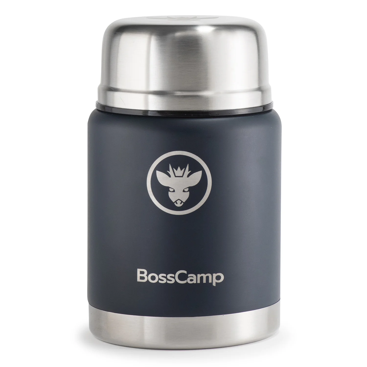 Termo Comida BossCamp 500 ml Azul Acero Inox Bolso Cuchara - Imagen 3