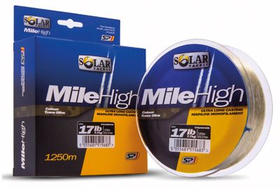 Solar Tackle Mile High Mono 17lb 1250m Spool 0.37mm - Imagen 2