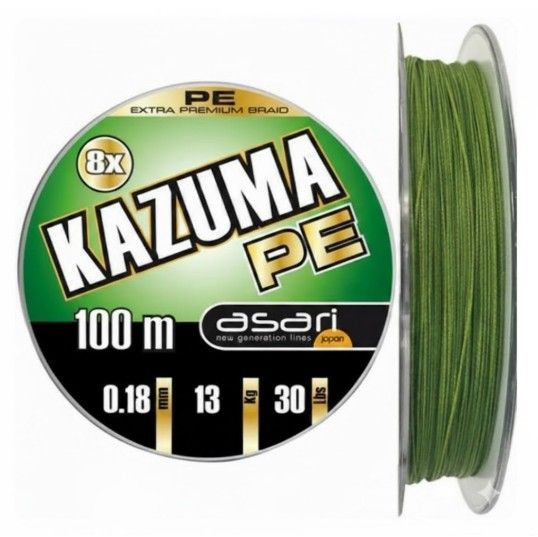 Asari Trenzado Kazuma PE 8X 0.20mm 40lb 18,18kg 150m - Imagen 2